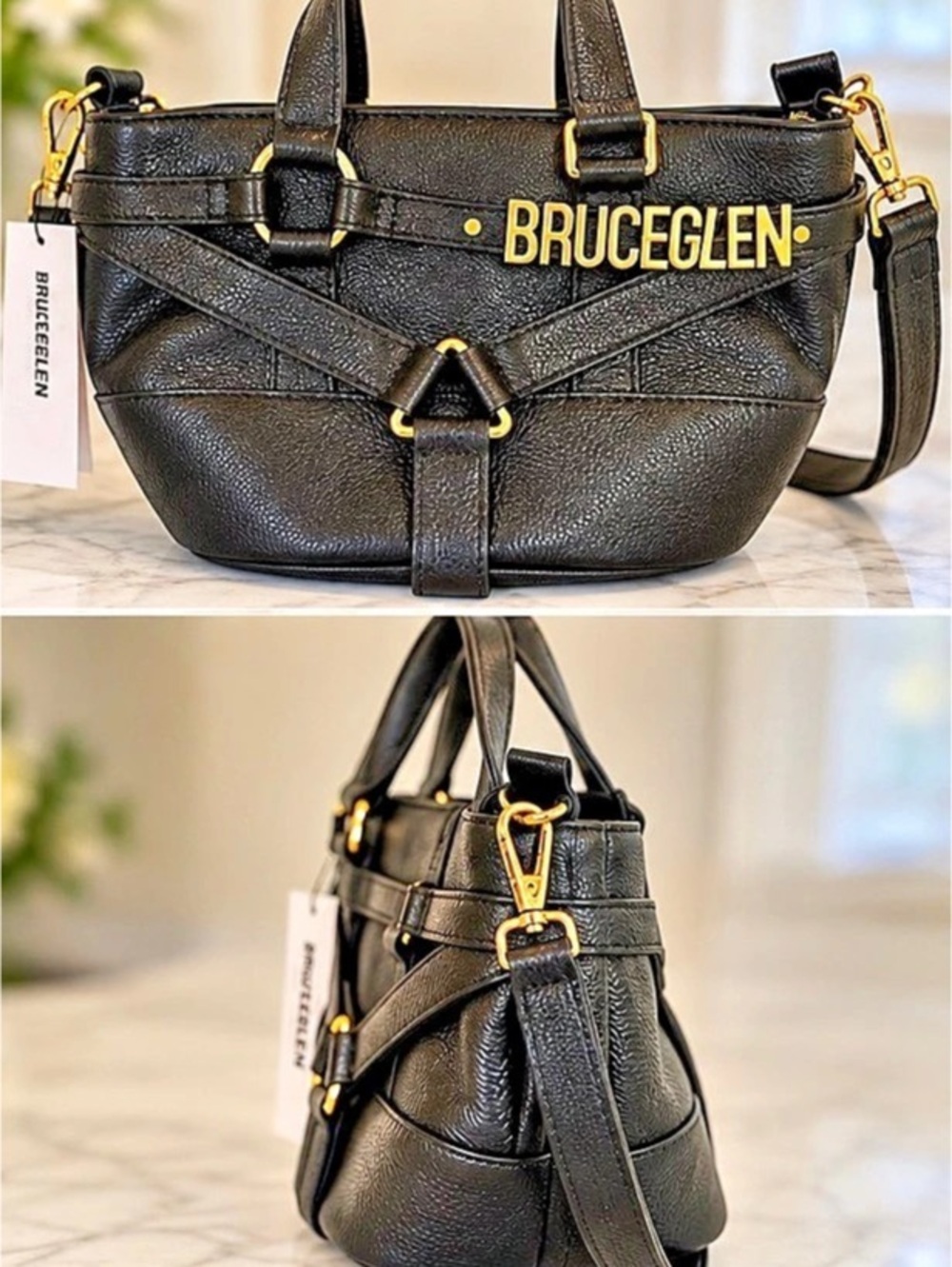 BRUCEGLEN Structured Black Tote Bag Like New
